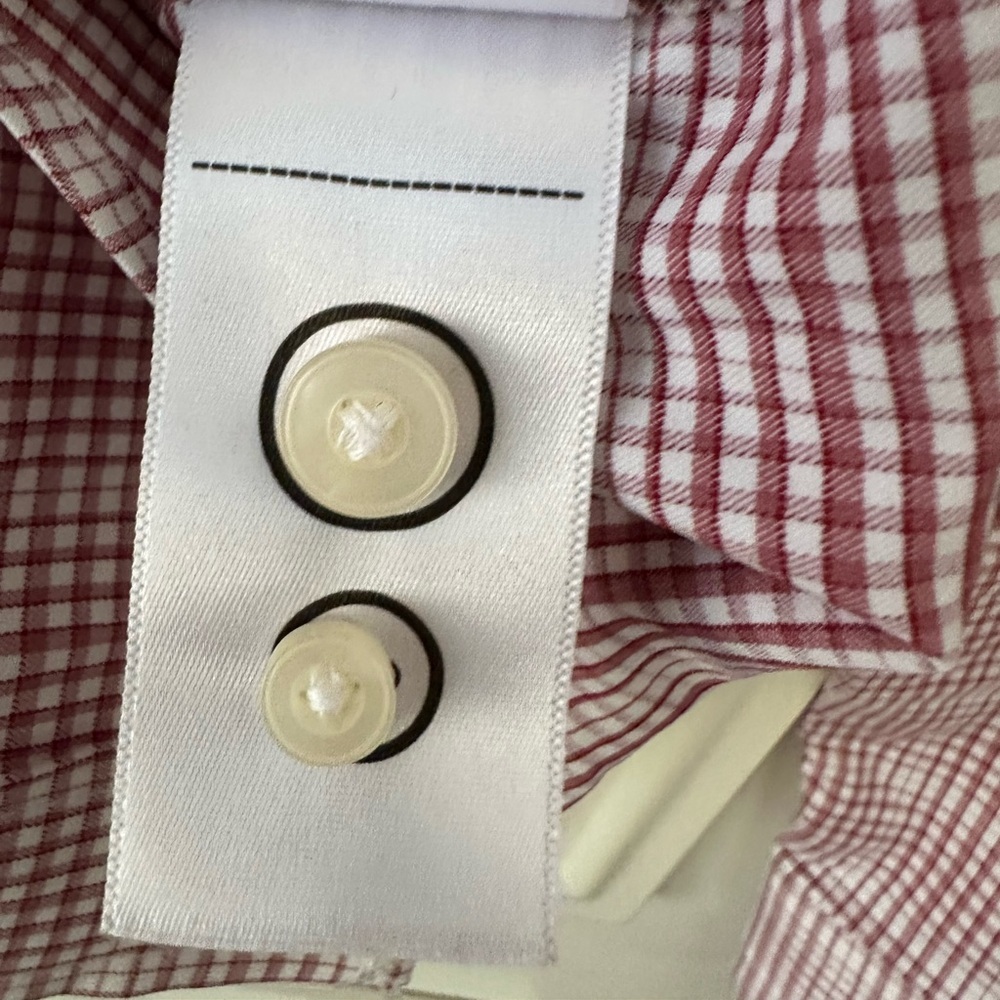 UNTUCKit Beckman Red Plaid Slim Fit Button Down, Size Small - Picture 4 of 11